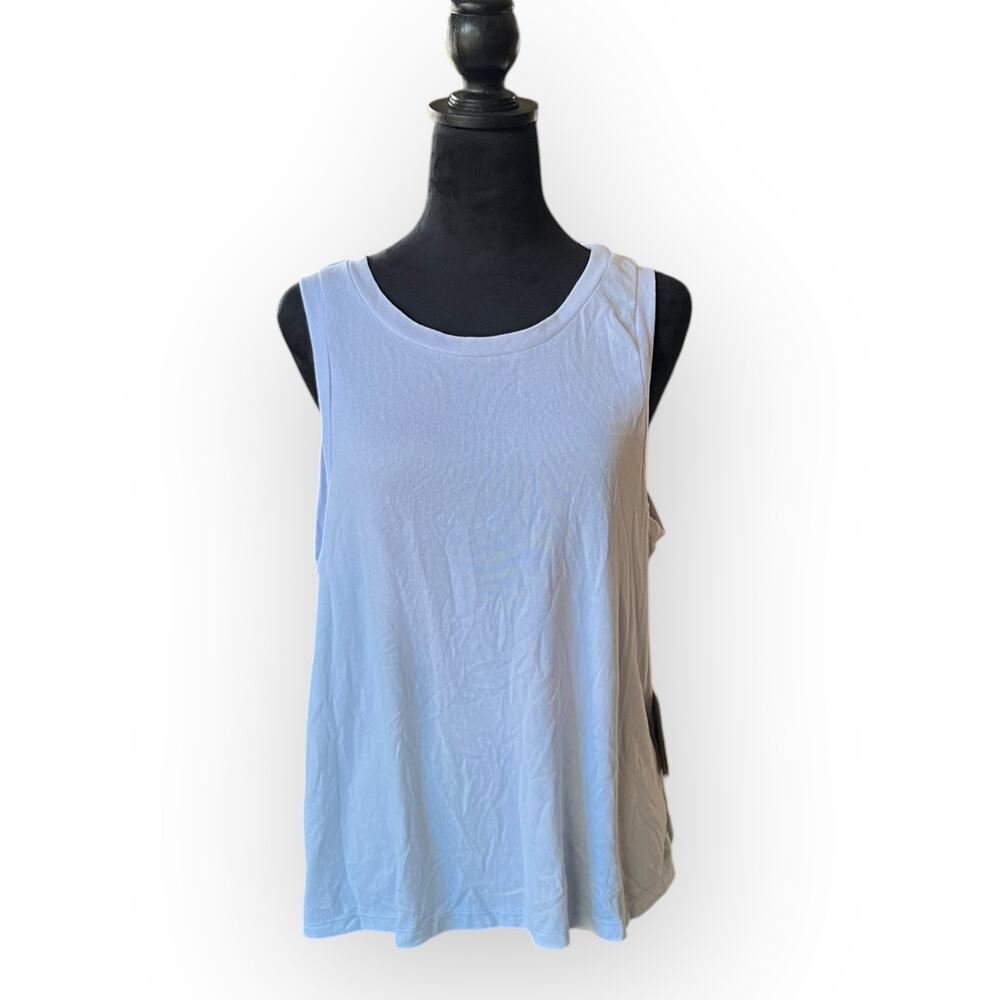 Born Womens Round Neck Lightweight Soft Knit Sleepwear Ombré Tank Top Size XL